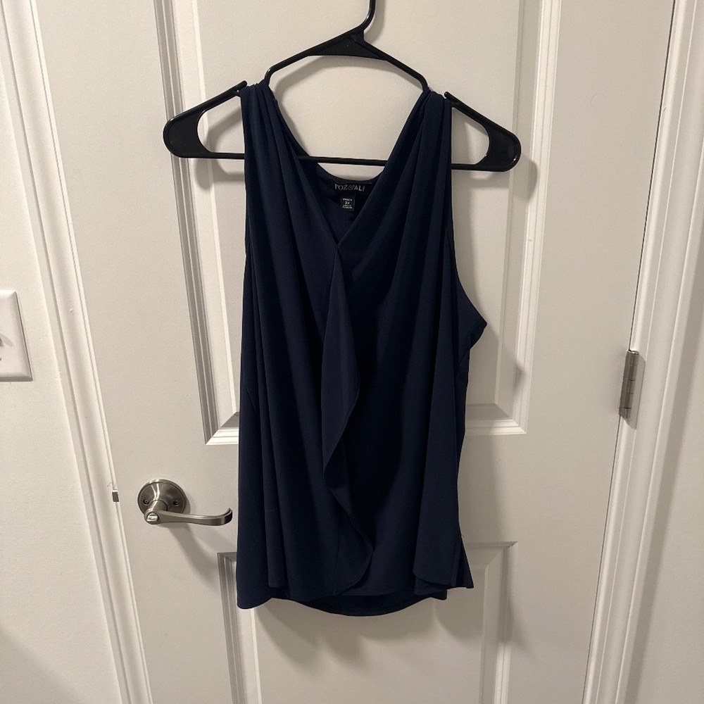 Navy blue top